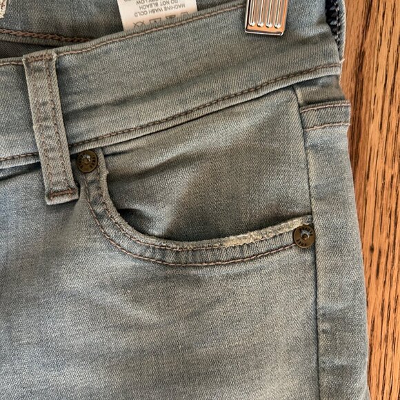Free People Denim Super Flare Apple Blue Sz. 26 - Perfect condition, clean hems - Picture 9 of 16